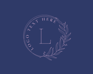 Scent - Floral Wreath Minimalist logo design