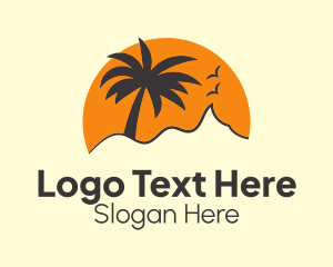 Palm Tree Vacation  Logo