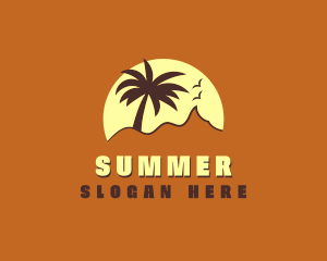 Palm Tree Vacation  logo design