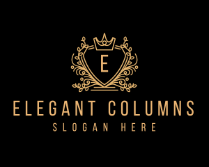 Elegant Crest Crown logo design