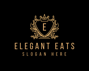 Elegant Crest Crown logo design