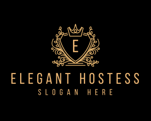 Elegant Crest Crown logo design