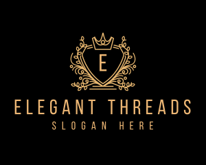 Elegant Crest Crown logo design