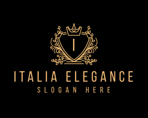 Elegant Crest Crown logo design