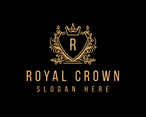 Elegant Crest Crown logo design