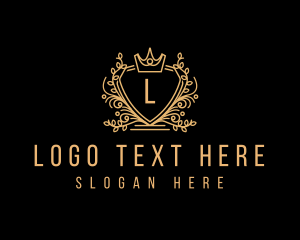 Elegant - Elegant Crest Crown logo design