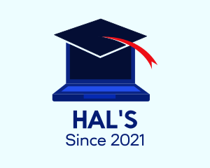 Homeschool - Digital Laptop Cap logo design