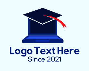 Education - Digital Laptop Cap logo design