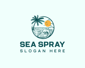 Beach Resort Destination logo design