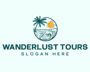 Beach Resort Destination logo design