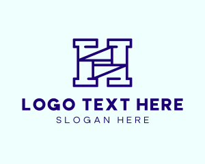Letter H - Technology Creative Letter H logo design
