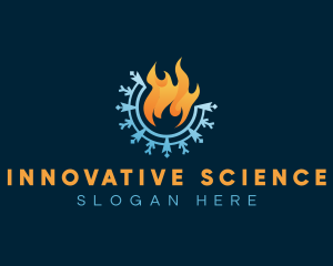 Burn - Burning Fire Ice logo design