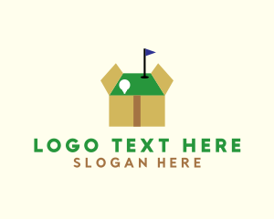 Putter - Minigolf Course Box logo design