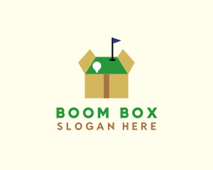 Minigolf Course Box logo design