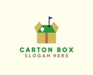 Carton - Minigolf Course Box logo design