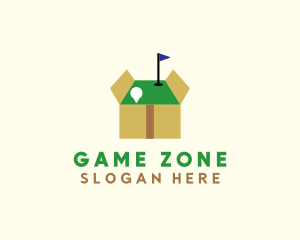 Minigolf Course Box logo design