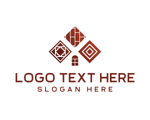 Home Improvement - Tile Floor Pattern logo design