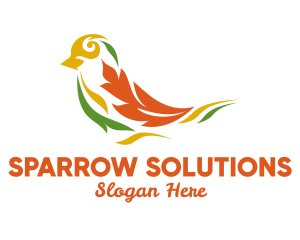 Sparrow - Nature Sparrow Bird logo design