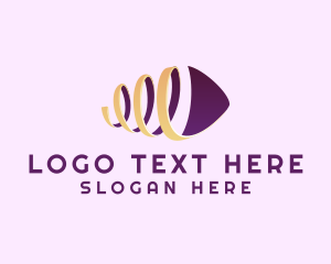 Sales - Isometric Spiral Ribbon logo design