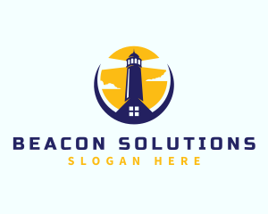 Beacon - Lighthouse Tower Real Estate logo design