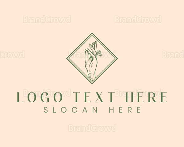 Woman Ring Jewelry Logo