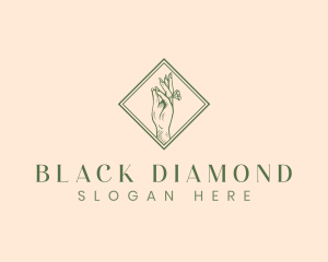 Woman Ring Jewelry logo design