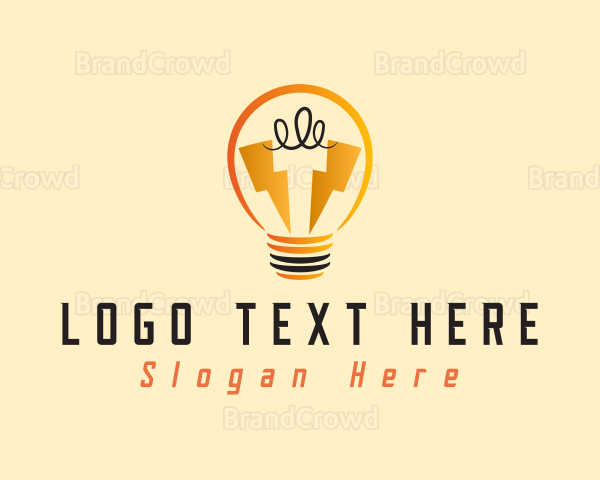 Light Bulb Electricity Logo