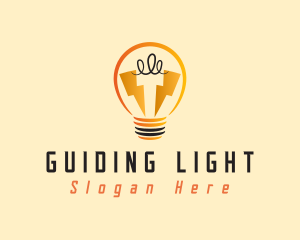 Light Bulb Electricity logo design