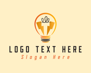 Idea - Light Bulb Electricity logo design