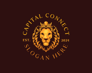 Luxury Noble Lion logo design