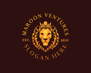 Luxury Noble Lion logo design