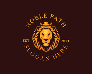 Luxury Noble Lion logo design