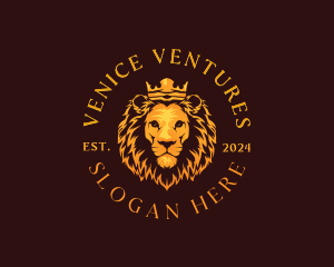 Luxury Noble Lion logo design