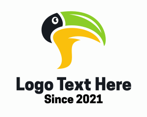 Messaging - Tropical Bird Chat Bubble logo design