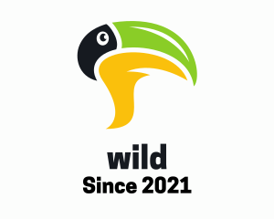 Digital - Tropical Bird Chat Bubble logo design