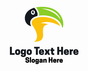 Tropical Bird Chat Bubble Logo