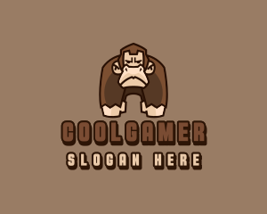 Streaming - Grumpy Gamer Gorilla logo design