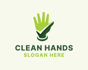 Hand Sanitizer Check logo design