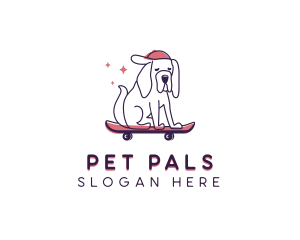 Skateboard Pet Dog logo design