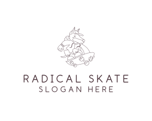 Skateboard - Dog Pet Skateboard logo design