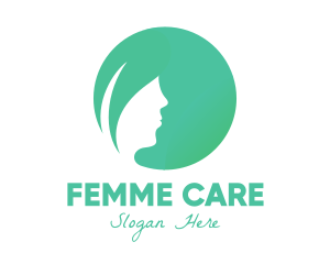 Gynecology - Leaf Woman Hair logo design