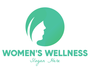 Gynecologist - Leaf Woman Hair logo design