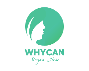 Facial Care - Leaf Woman Hair logo design