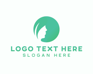 Hair - Leaf Woman Hair logo design