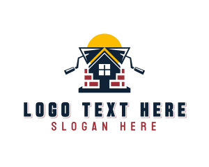 Remodeling - Construction Handyman Trowel logo design