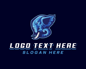 Warthog - Gaming Elephant Beast logo design