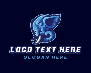 Mascot - Gaming Elephant Beast logo design