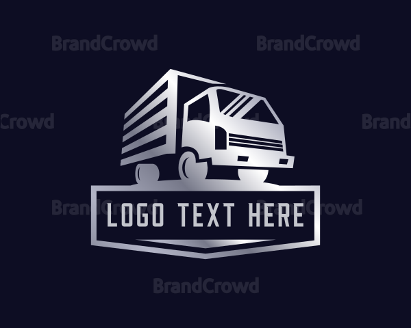 Moving Truck Logistics Logo