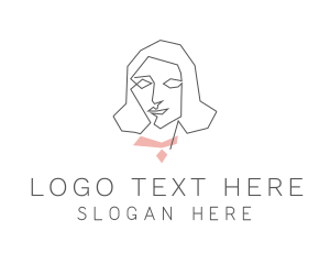 Woman - Lady Necklace Boutique logo design