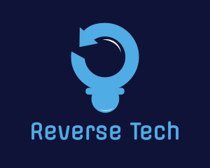 Reverse - Blue Arrow Reverse logo design